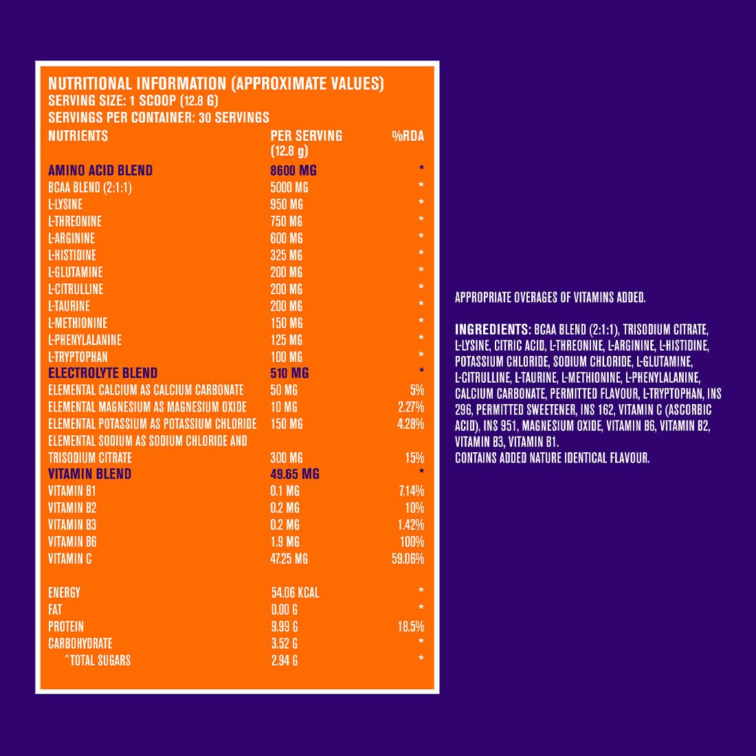 Fast&Up EAA Intra-Training 419G (30 Servings)
