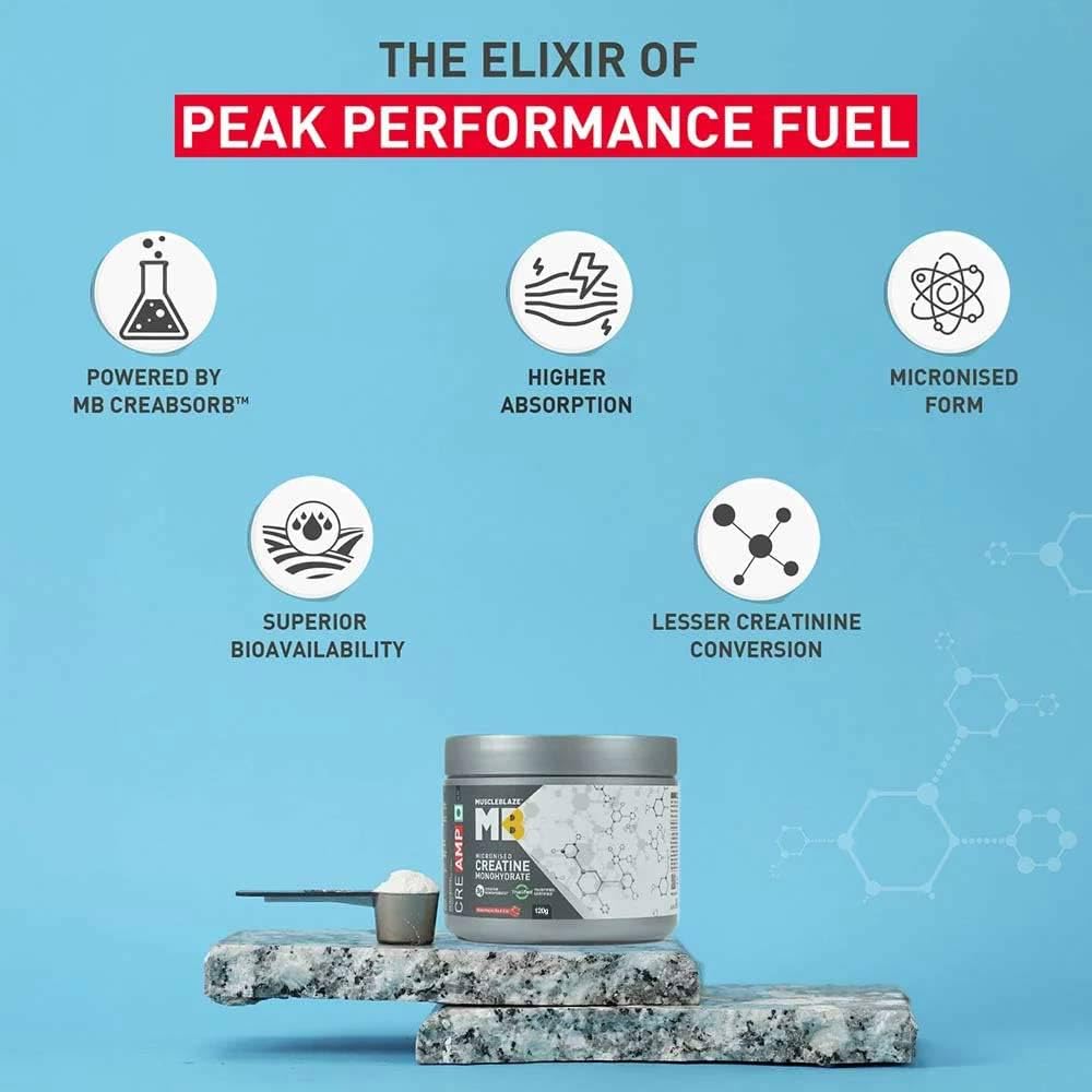 MuscleBlaze Creatine Monohydrate CreAMP 100gm