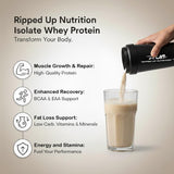 Ripped Up Nutrition Whey Protein Isolate | 27g Protein, Low Carb & Fat | 1.81 Kg, 55 Servings