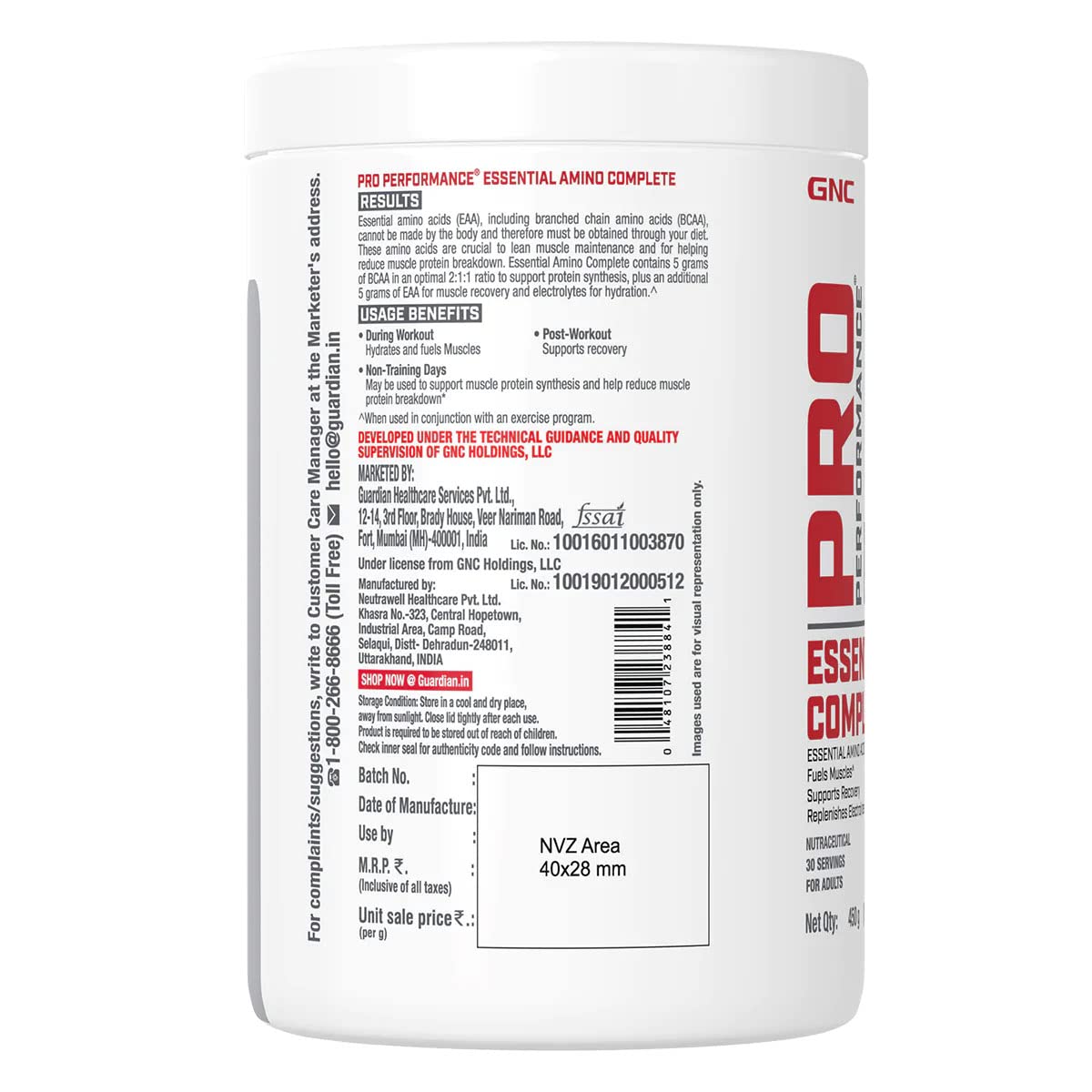 GNC Pro Performance EAA Complete - 450g