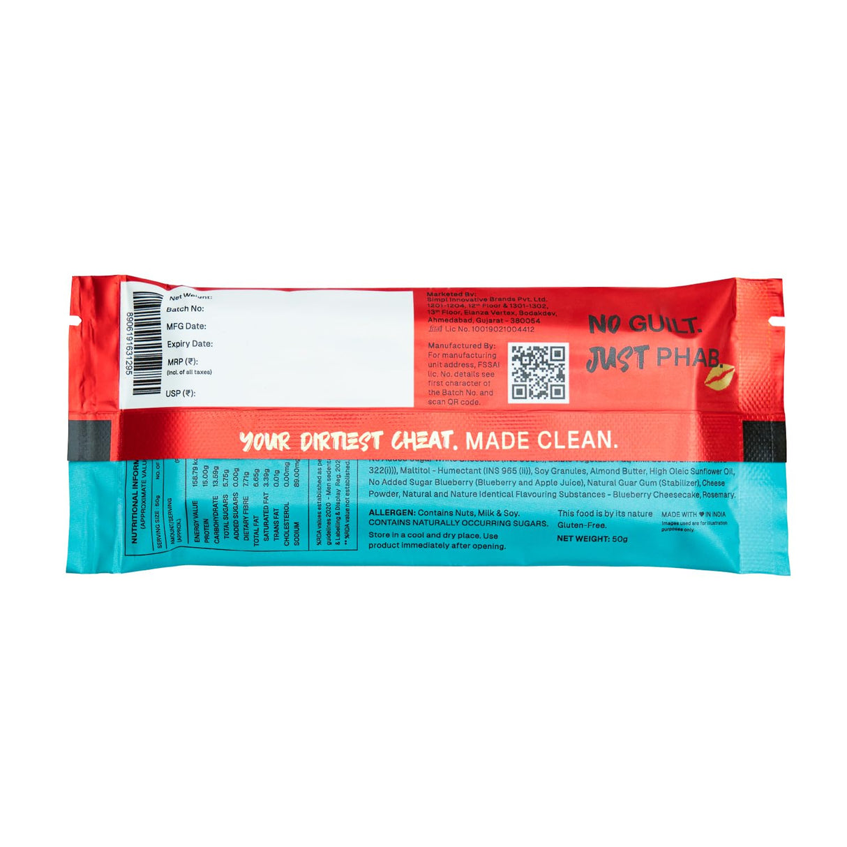 PHAB Cheat Assorted Protein Bar Combo Pack | 12 Bars | 15g Protein