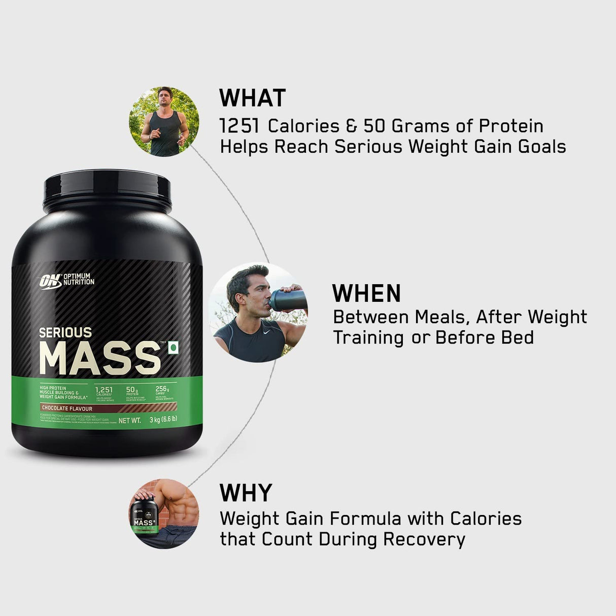 Optimum Nutrition (ON) Serious Mass - 11 Lbs