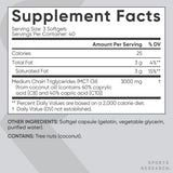 Sports Research MCT Oil Capsules | Coconut-Derived | 120 Softgels