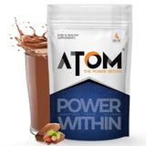 AS-IT-IS ATOM PWR Whey Protein 1 Kg + Nutristar Micronized CREA Gold Creatine Monohydrate 250g (83 Servings) - Power & Performance Stack