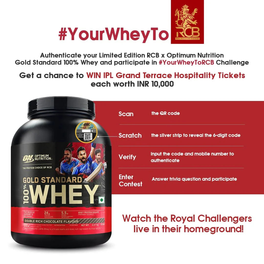 Optimum Nutrition (ON) Gold Standard 100% Whey 5 Lbs + Nutristar Micronized CREA Gold Creatine Monohydrate 250g (83 Servings) - Gold Standard Muscle Growth Combo