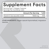 Sports Research Vitamin C 1000mg (Ascorbic Acid) | 240 Veggie Capsules