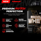 Enhanced Labs Premium Whey Protein 2kg | 24g Protein Per Scoop | 60 Servings | Digestive Enzymes