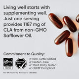 Sports Research CLA 1250 Max Strength | 95% Conjugated Linoleic Acid | 90 Softgels