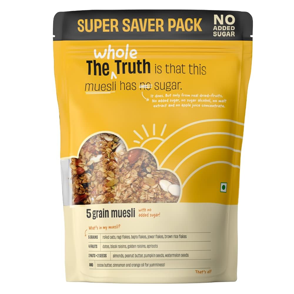 The Whole Truth Crunchy Supersaver Breakfast Muesli - 750g