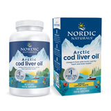 Nordic Naturals Arctic Cod Liver Oil | 750mg Omega-3 Fish Oil | EPA & DHA | 180 Softgels | 313g