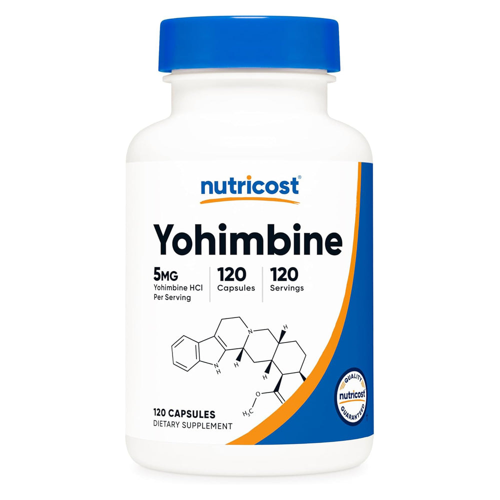 Nutricost Yohimbine HCl 5mg | Gluten Free, Non-GMO | 120 Capsules