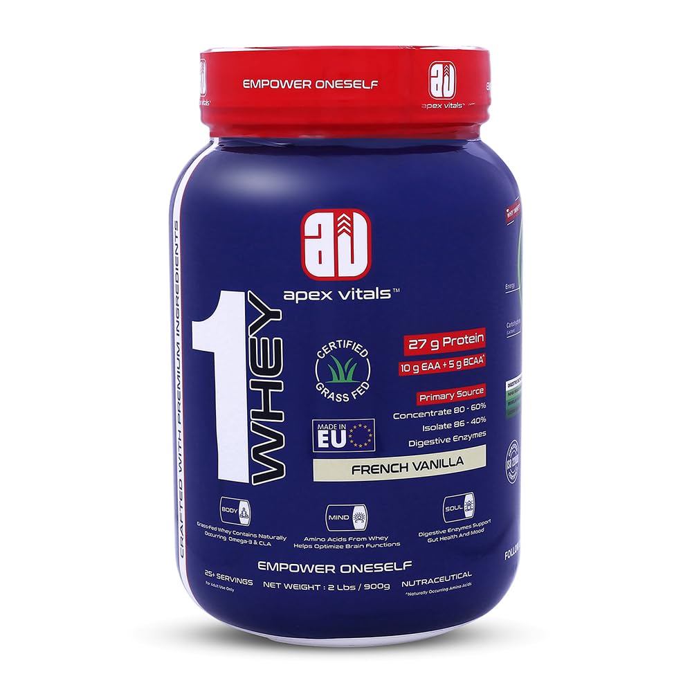 Apex Vitals 1 Whey with Digestive Enzymes - 2 Lbs