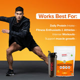 GNC Select Advanced Whey Protein | 24g Protein | 10.5g EAAs | Whey Isolate & Concentrate Blend | 1kg