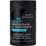 Sports Research Magnesium L-Threonate (Magtein) | 2000mg | 90 Capsules