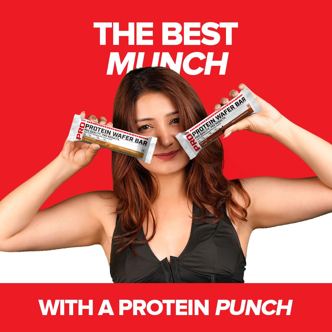GNC Protein Wafer Bar | 10g Pure Whey Protein Snack | 0 Sugar & 0 Trans Fat | Pack of 10