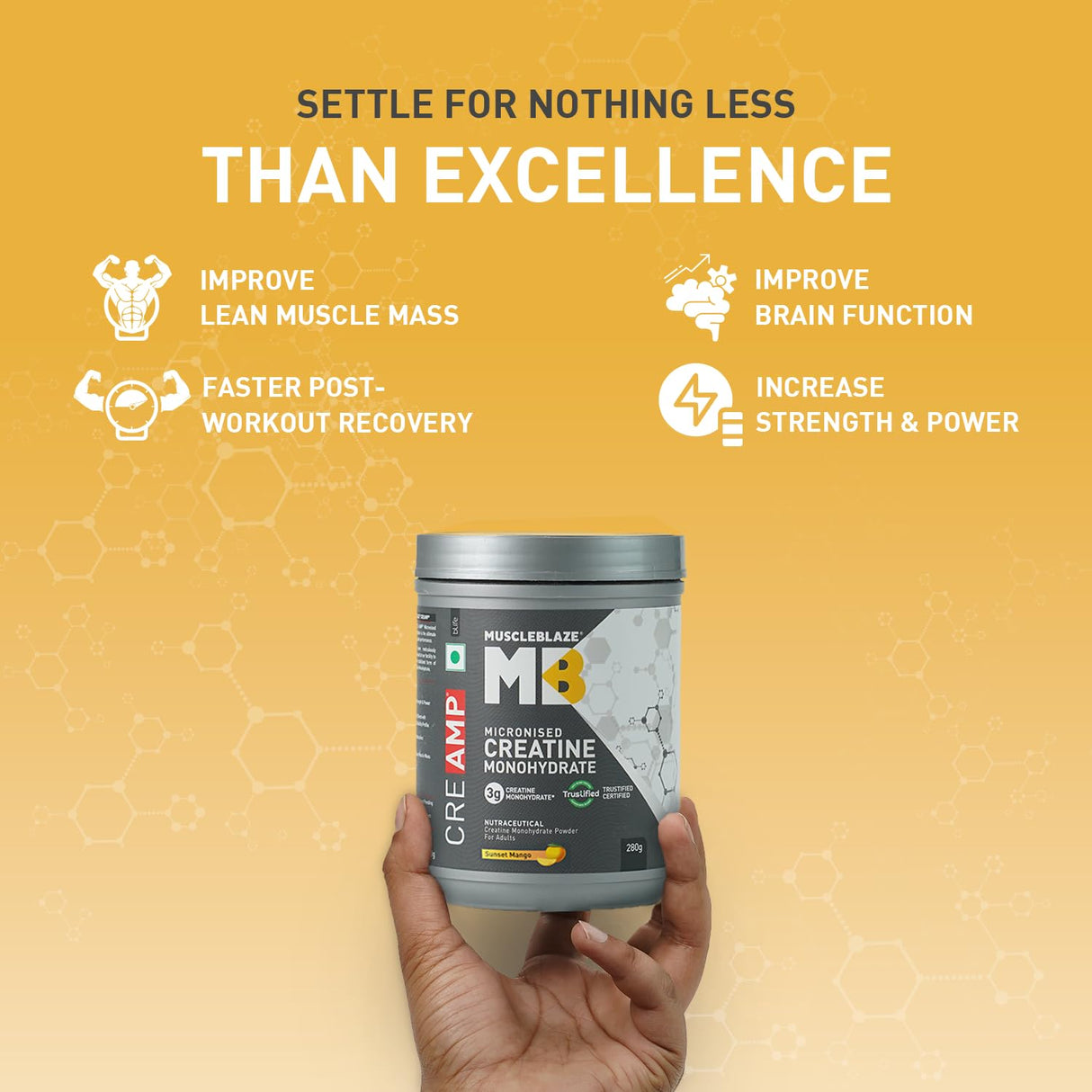 MuscleBlaze Creatine Monohydrate CreAMP