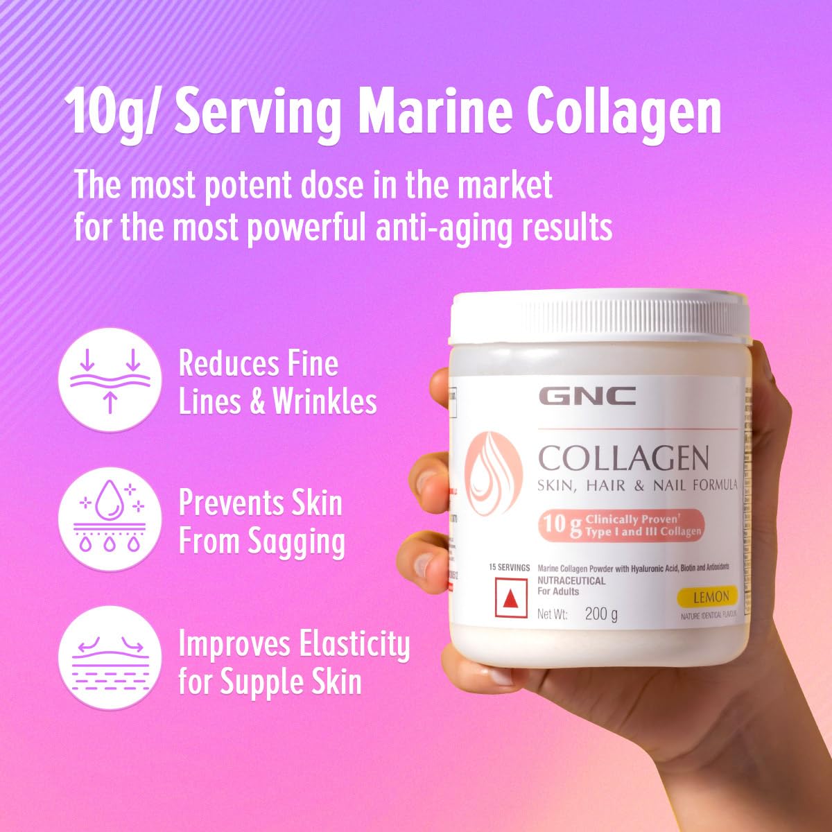 GNC Collagen Powder - 200 Gm