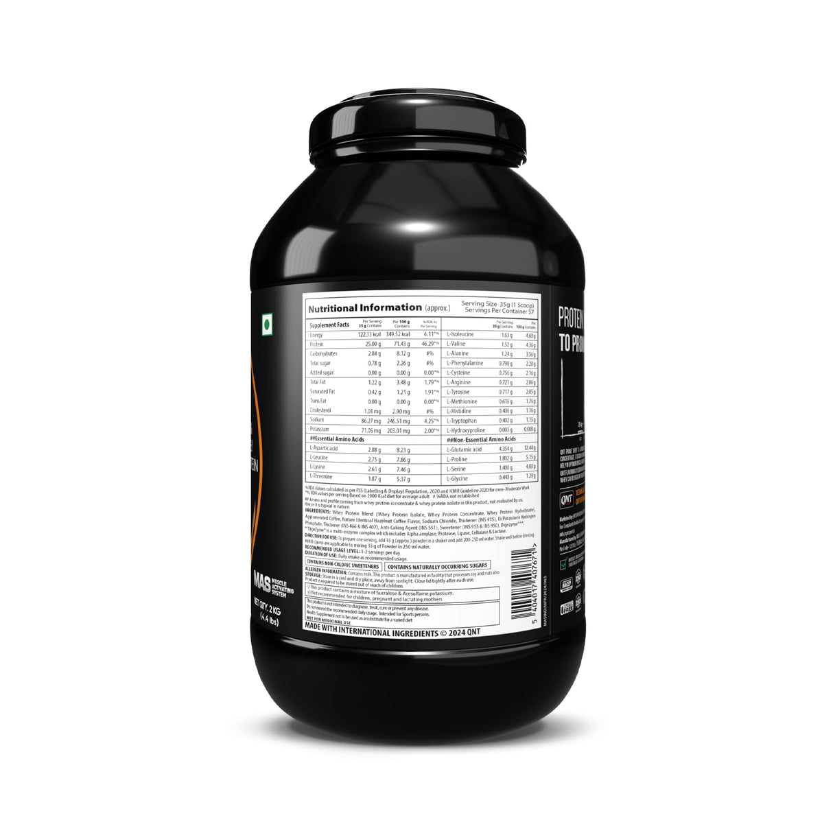 QNT Prime Whey Protein 4.4 Lbs