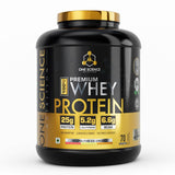 One Science Premium Whey Protein 5 Lbs with Micronized Creatine 150 Gm | 25g Protein Per Serving | Lean Bulk Stack