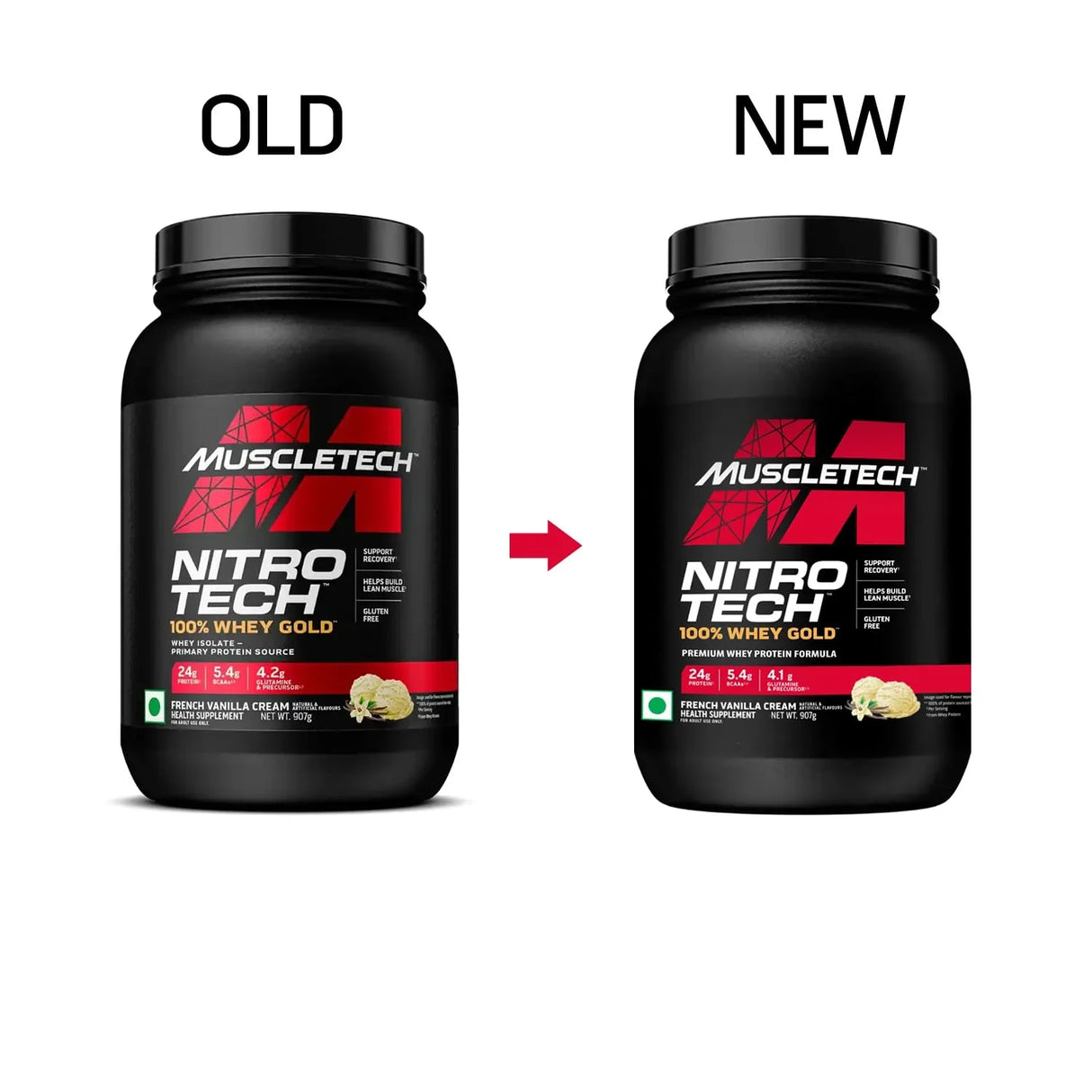 MuscleTech Nitrotech 100% Whey Gold - 2 Lbs