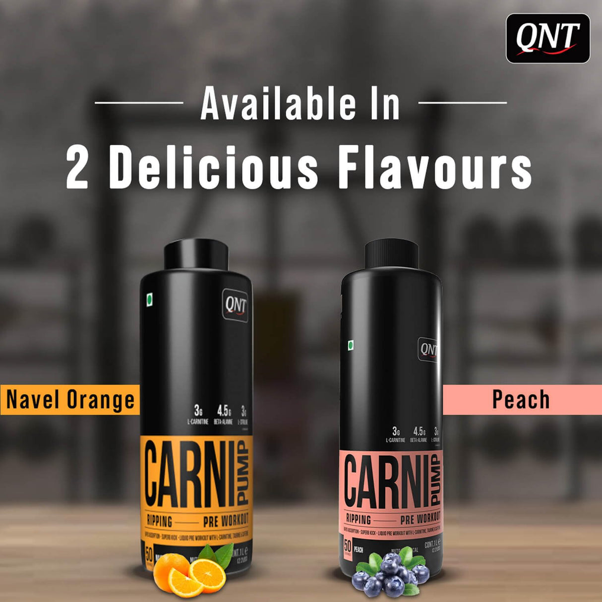 QNT Carni-Pump Ripping Pre-Workout Liquid 25 Servings