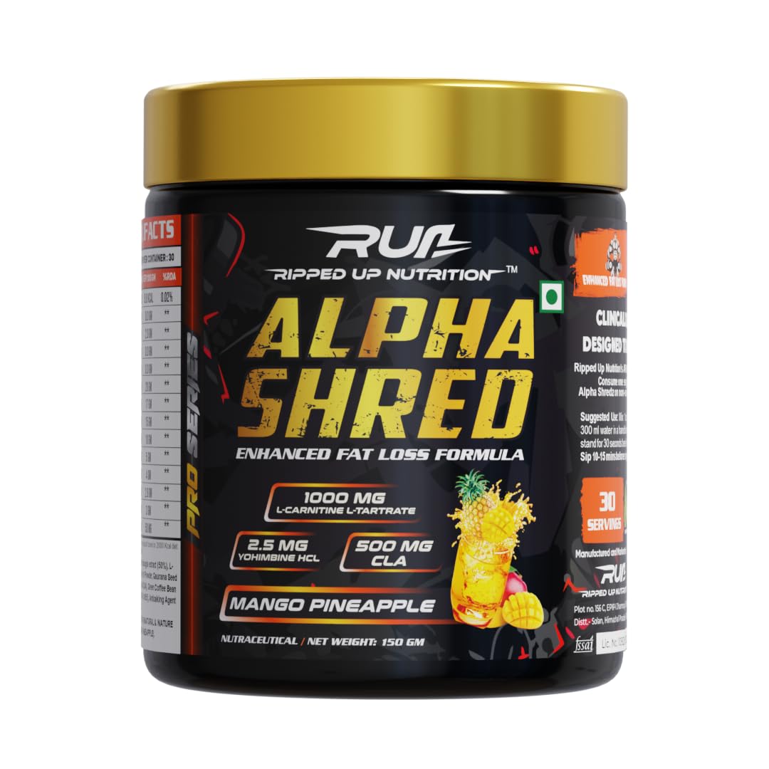 Ripped Up Nutrition Alpha Shred | Weight Management & Metabolism Support | 150g, 30 Servings