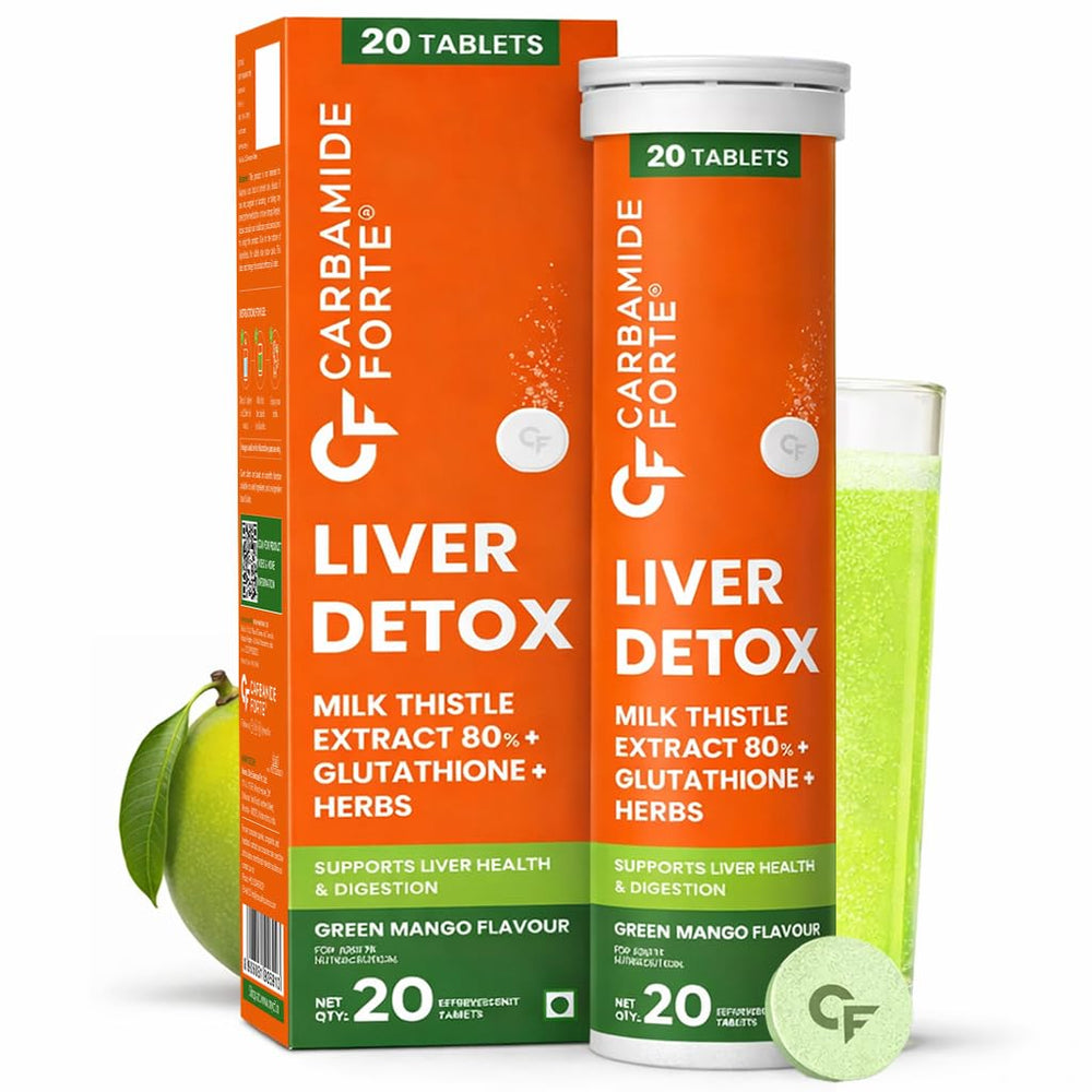 Carbamide Forte Liver Detox & Support Supplement | Advanced Effervescent Formula | 20 Tablets