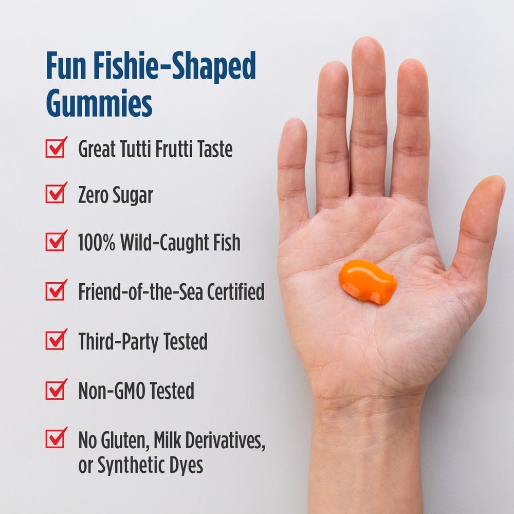 Nordic Naturals Zero Sugar Omega-3 Fishies | 300mg Omega-3 Fish Oil Gummies | EPA & DHA | 36 Gummies