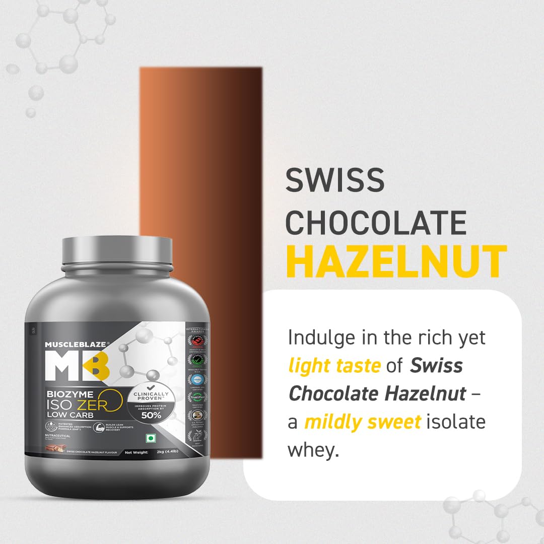 Muscleblaze Biozyme Iso-Zero Low Carb Isolate Protein - 2 Kg