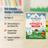 Nordic Naturals Zero Sugar Omega-3 Fishies | 300mg Omega-3 Fish Oil Gummies | EPA & DHA | 36 Gummies