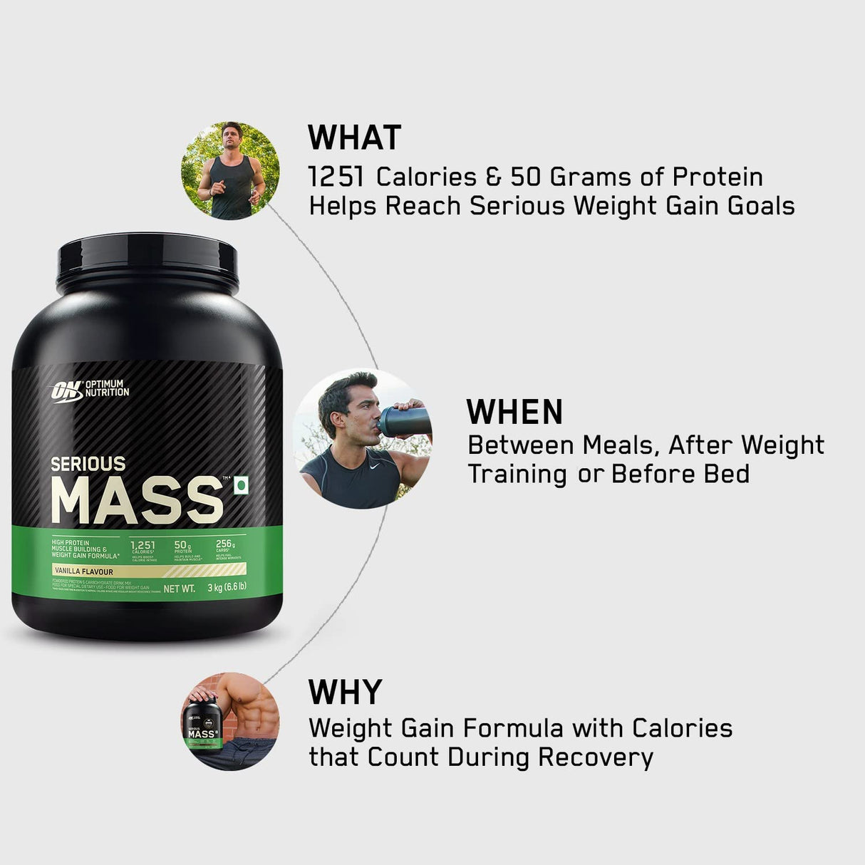 Optimum Nutrition (ON) Serious Mass - 11 Lbs