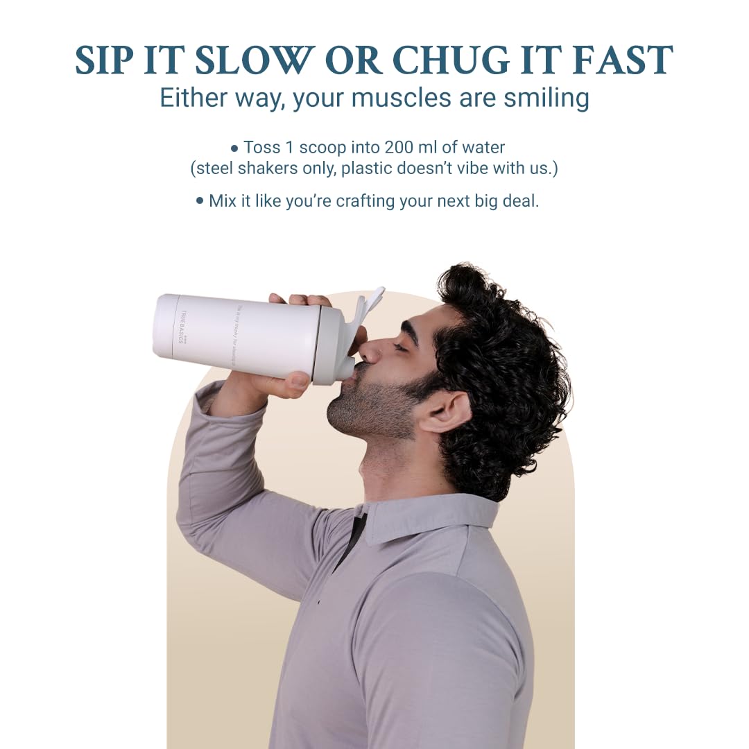 TrueBasics Clean Whey 100% Protein Isolate (1 Kg) | 28g Protein per Scoop