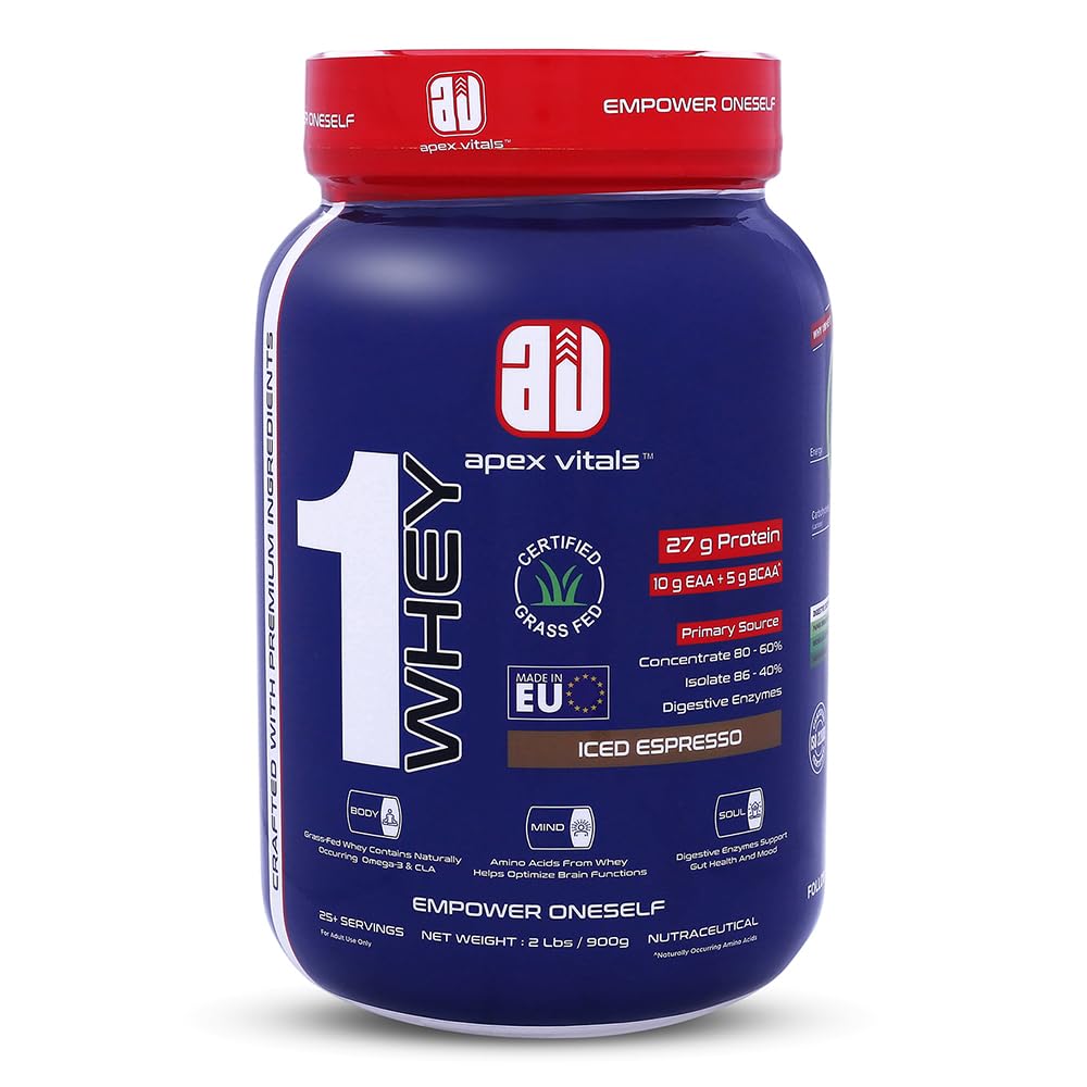 Apex Vitals 1 Whey with Digestive Enzymes - 2 Lbs