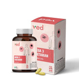 VEDayu Veg Omega 3 1000mg - for Men & Women with Veg DHA Without Fish Oil - 60 Tablets