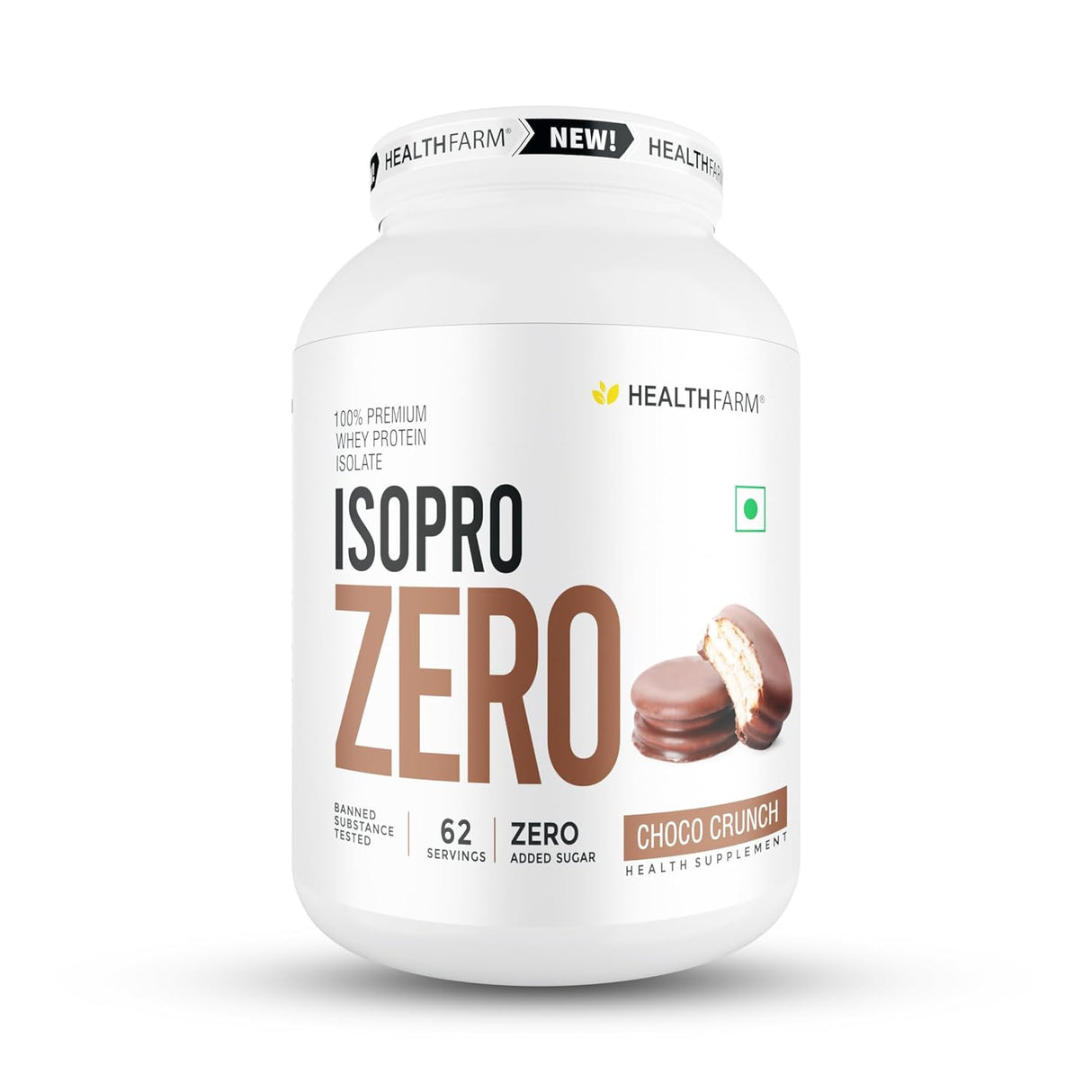 Healthfarm Isopro Zero 100% Whey Protein Isolate | Fast Recovery | 2 Kg (4.4 lbs)