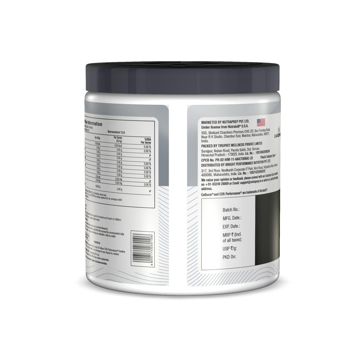 Cellucor COR-Performance Creatine Monohydrate 250g | 83 Servings