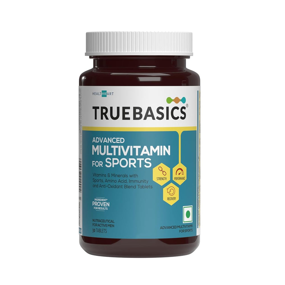TrueBasics Advanced Multivitamin for Sports with Amino Acids | 30 Tablets