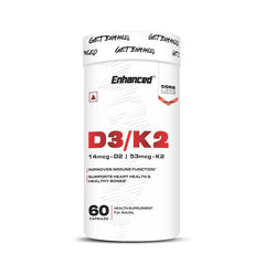 Enhanced Labs Vitamin D3 + K2 Supplement – 60 Capsules | Bone & Immune Support