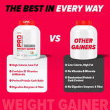 GNC Pro Performance Weight Gainer 3 Kg + Nutristar Micronized CREA Gold Creatine Monohydrate 250g (83 Servings) - Mass & Strength Bulking Combo