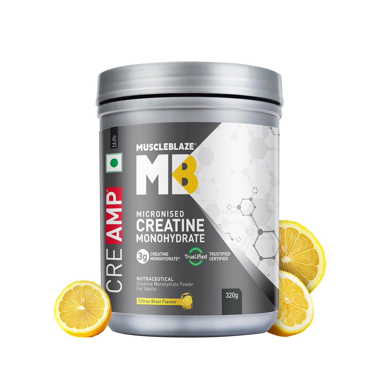 MuscleBlaze Creatine Monohydrate CreAMP - 80 Servings