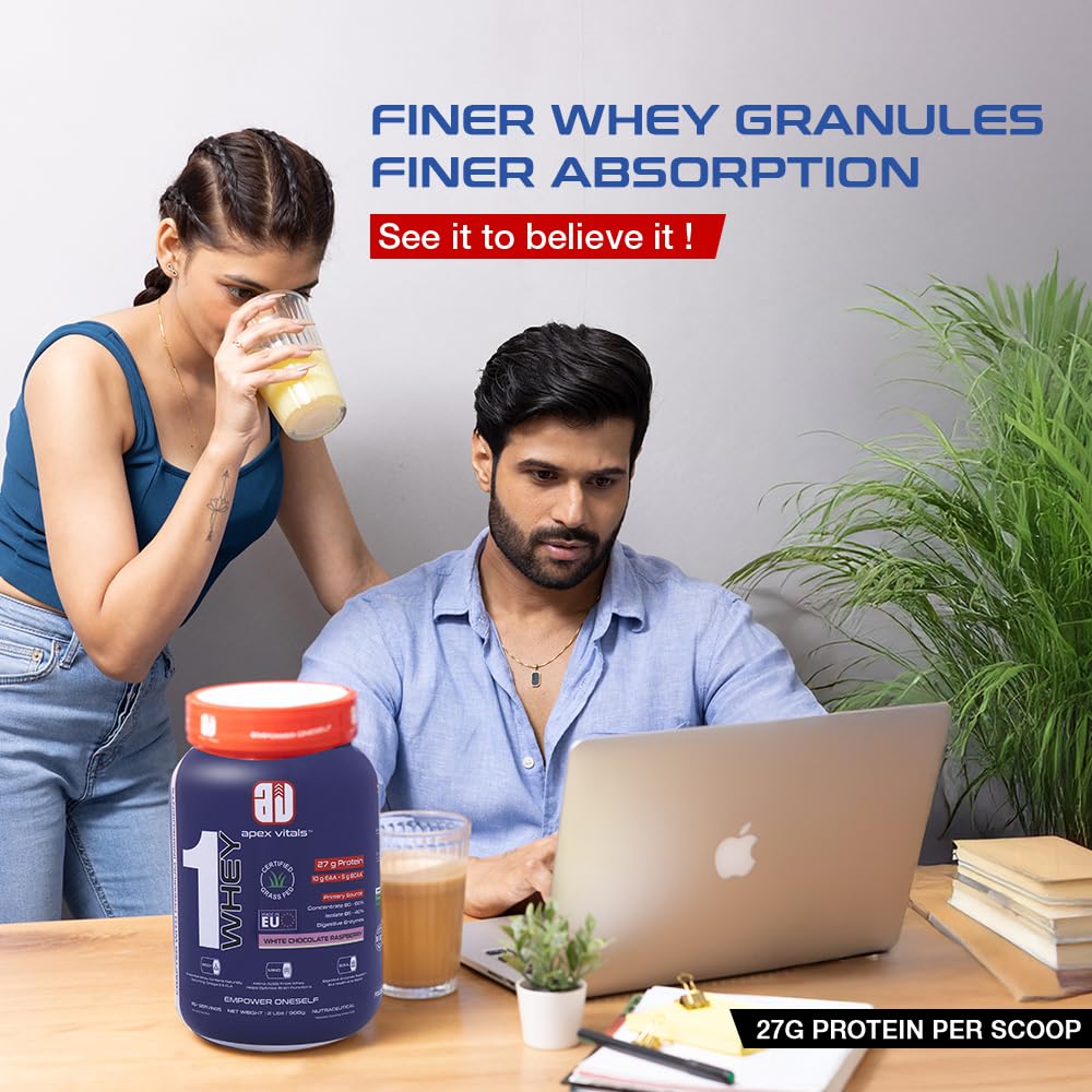 Apex Vitals 1 Whey with Digestive Enzymes - 2 Lbs