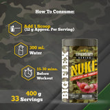 Bigflex Nuke Pre-Workout Powder | Energy & Workout Support | 400g (33 Servings)