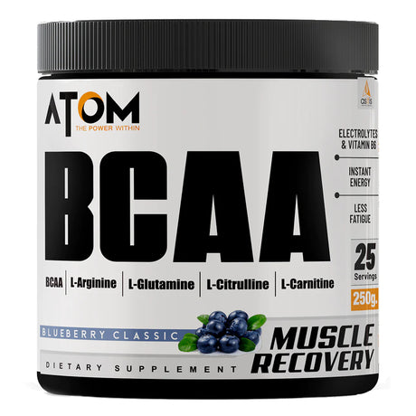 AS-IT-IS ATOM BCAA with L-arginine, L-Carnitine, L-Citrulline - 25 Servings - Nutristar