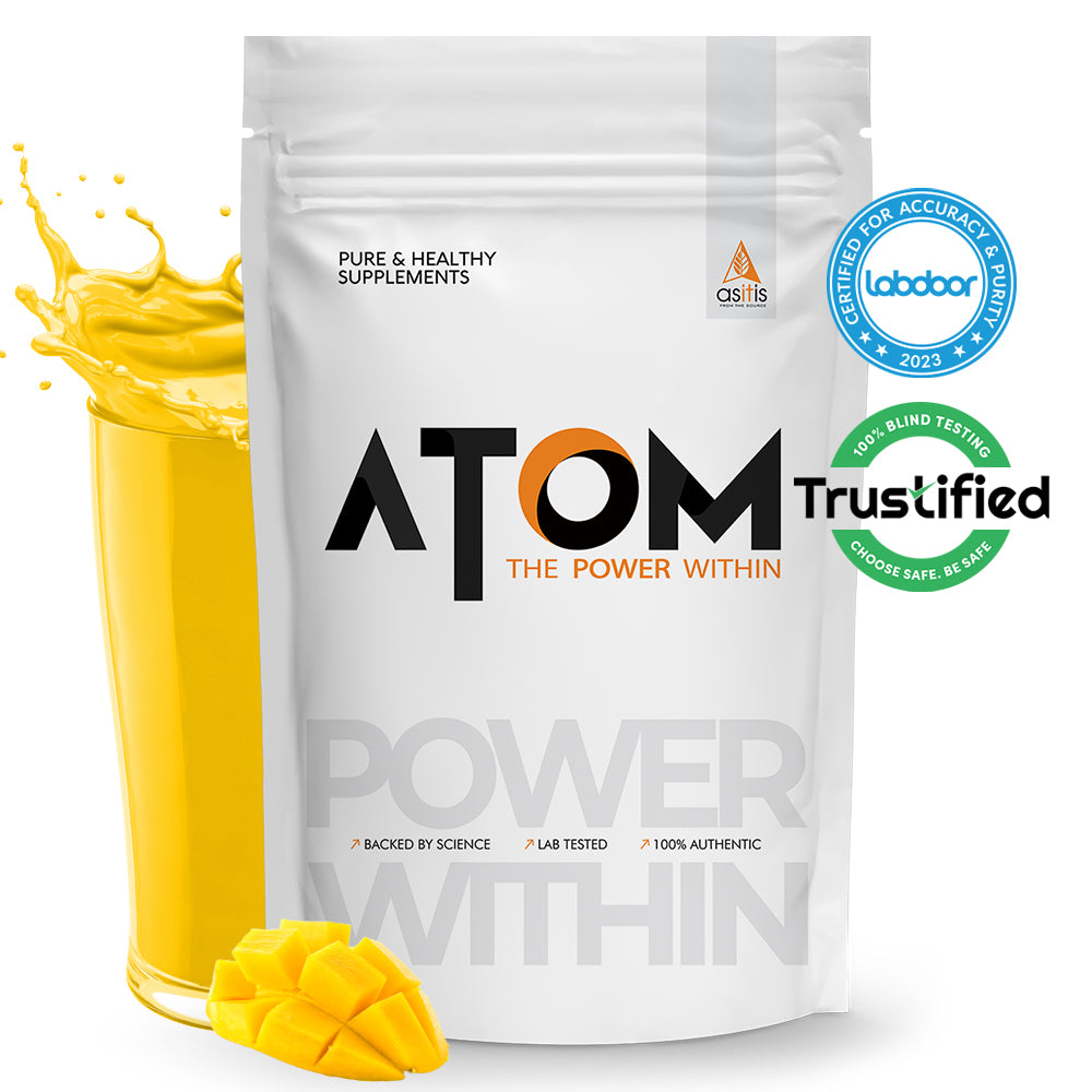 AS-IT-IS Atom Whey Protein with Digestive Enzymes 4.4 Lbs (2 kg )