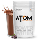 AS-IT-IS ATOM Performance Whey Protein 1 Kg + Nutristar Micronized CREA Gold Creatine Monohydrate 250g (83 Servings) - Muscle Strength & Lean Gain Combo