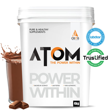 AS-IT-IS Atom Whey Protein with Digestive Enzymes - 4 Kg - Nutristar