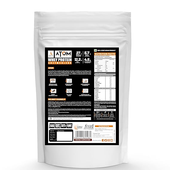 AS-IT-IS Atom Whey Protein with Digestive Enzymes 4.4 Lbs (2 kg ) - Nutristar