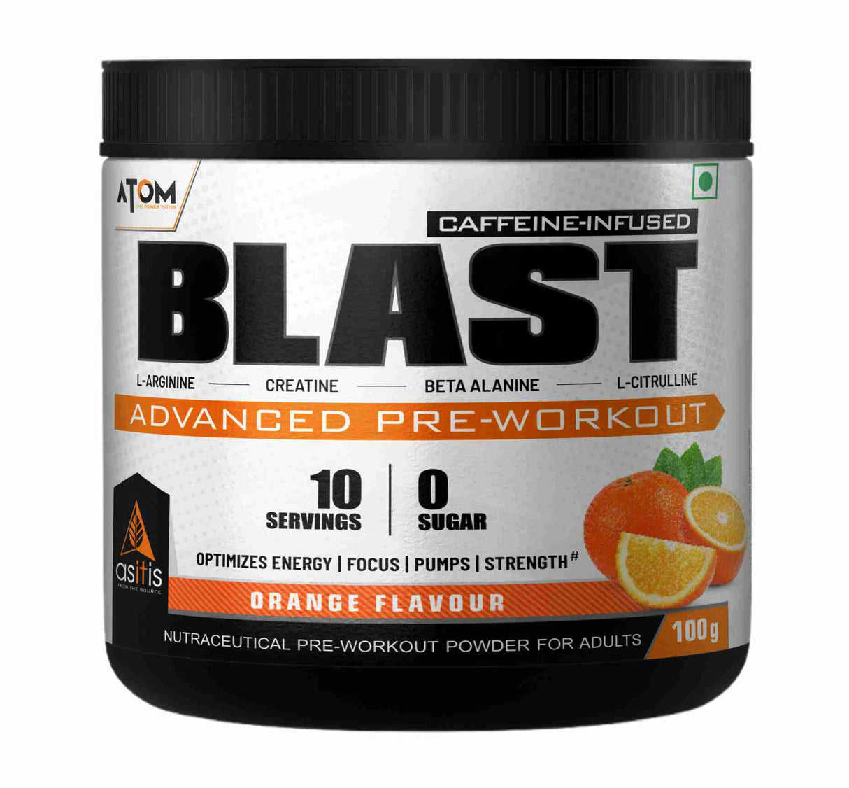 AS-IT-IS Atom Blast Advanced Pre-workout - 10 Servings