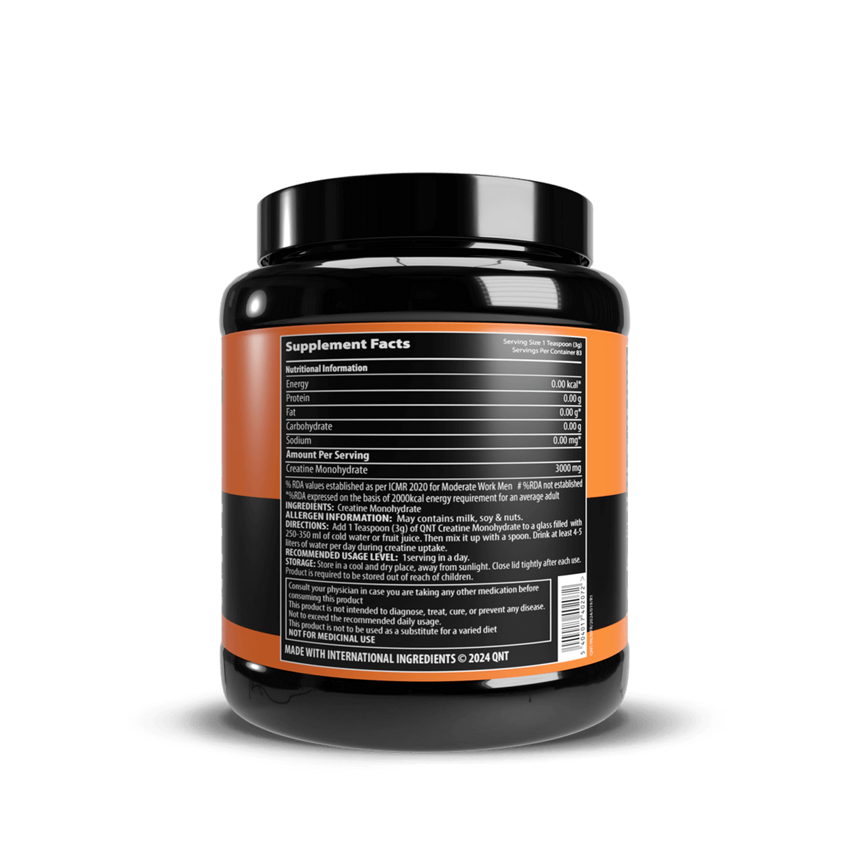 QNT Creatine Monohydrate, 83 Servings