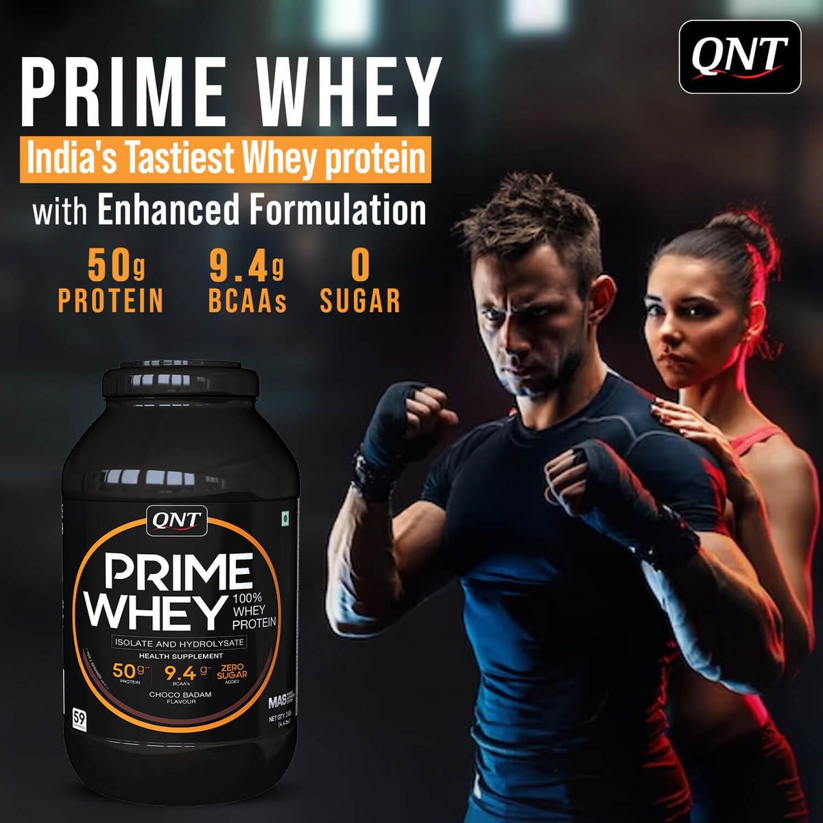 QNT Prime Whey 100 % Whey Isolate Protein , 2.2 Lbs